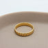 Gouden ring Dana met schubben bovenaanzicht