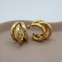 Gouden oorbel met drie ringen