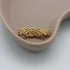 Gouden ring met bloemen